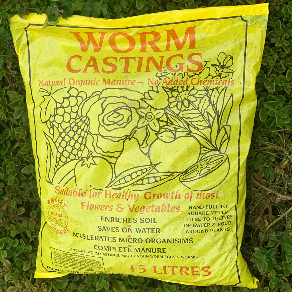 Worm Castings 15 Litre Vermicast Organic Fertilizer